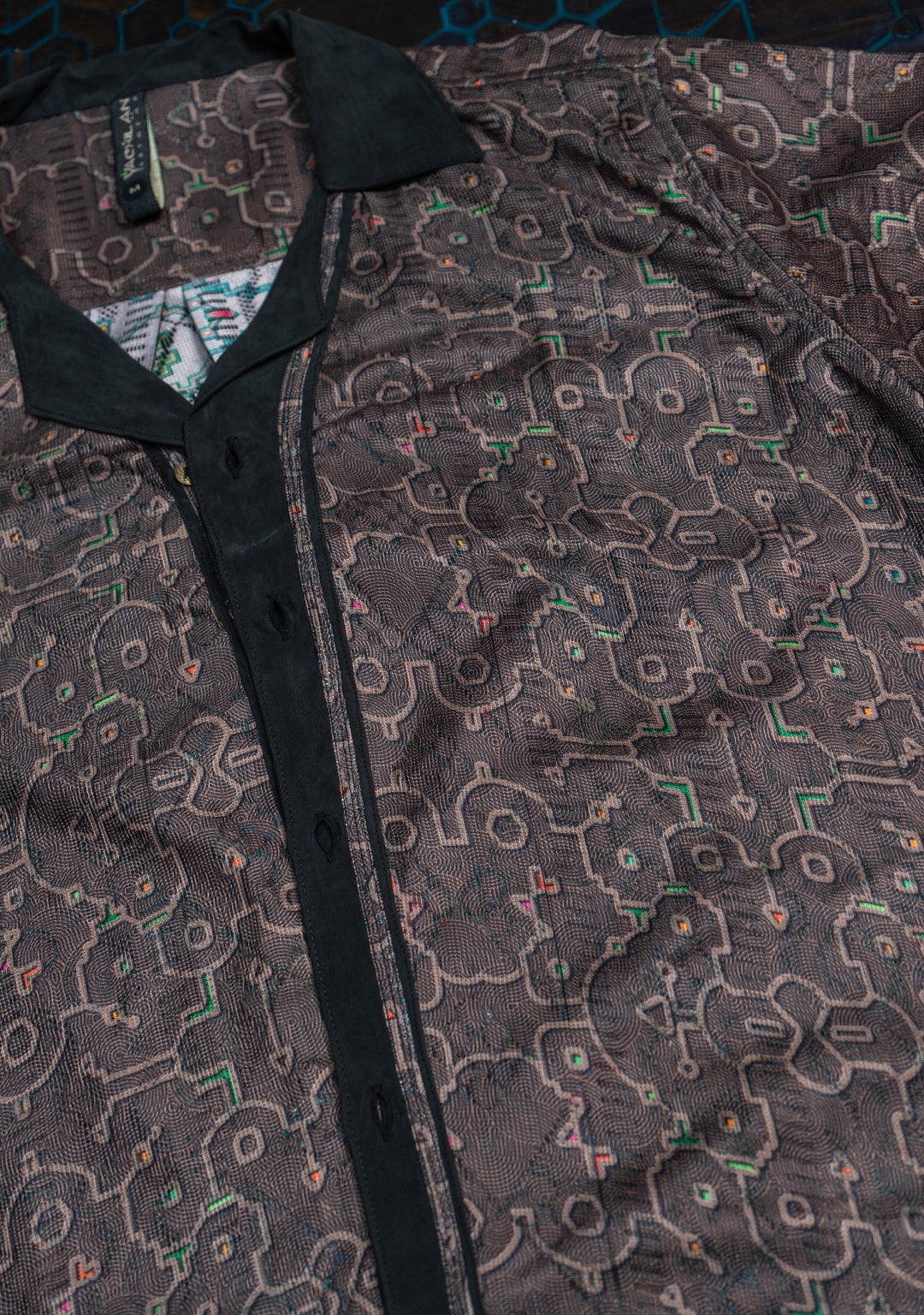 Shirt Men DOLCE Half Sleeves / Lace Black Border - REBIRTH OF IKARO Forest